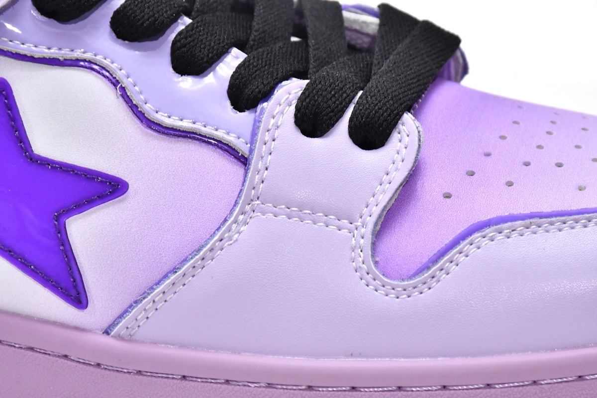Pkgod Bape Sk8 Sta Low Gradient purple