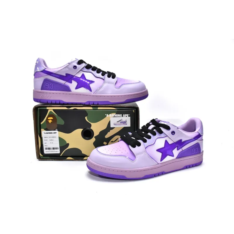 Zafa Wear Bape Sk8 Sta Low Gradient purple