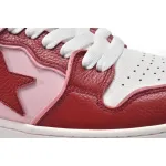 Pkgod Bape Sk8 Sta Low Qingshan white red