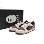 Zafa Wear Bape Sk8 Sta Low Red Grey