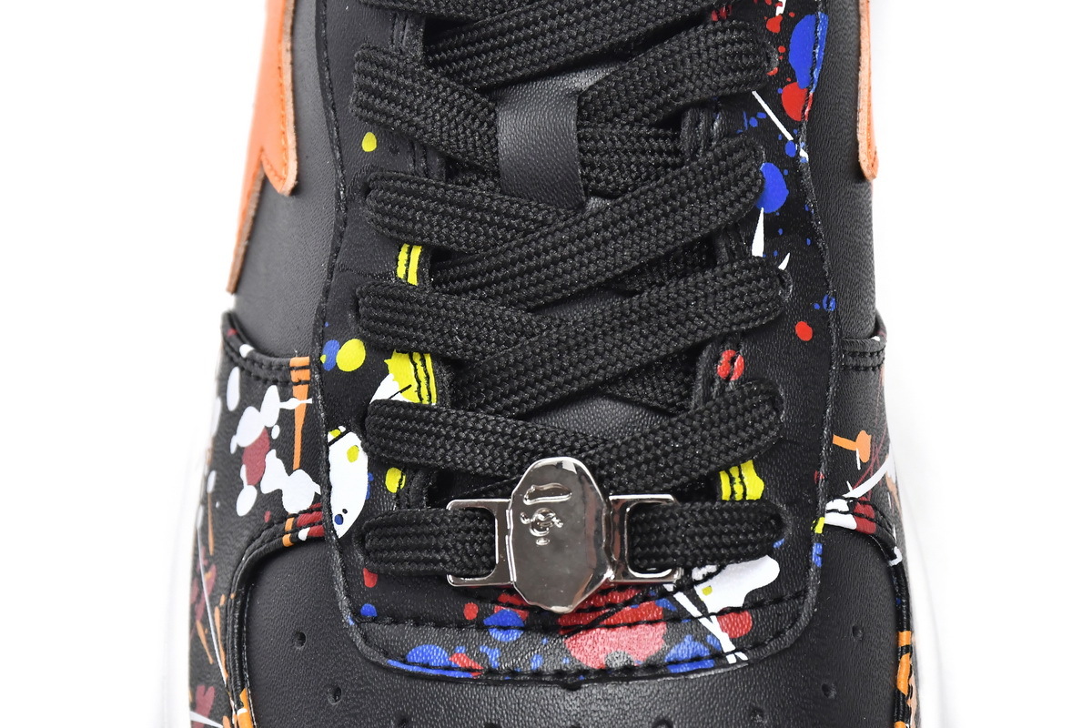 Pkgod Bape Sk8 Sta Low Splash black orange