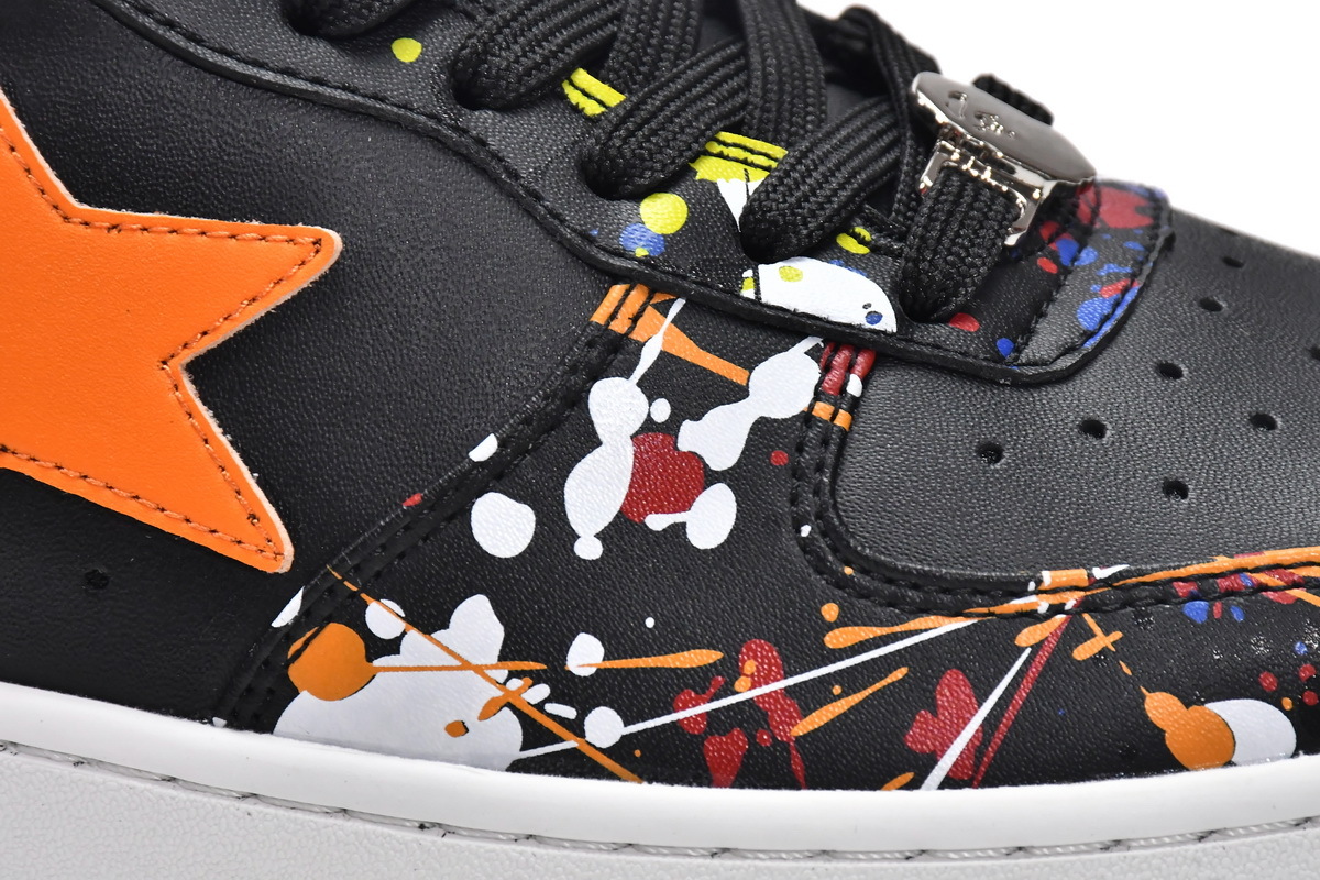 Pkgod Bape Sk8 Sta Low Splash black orange