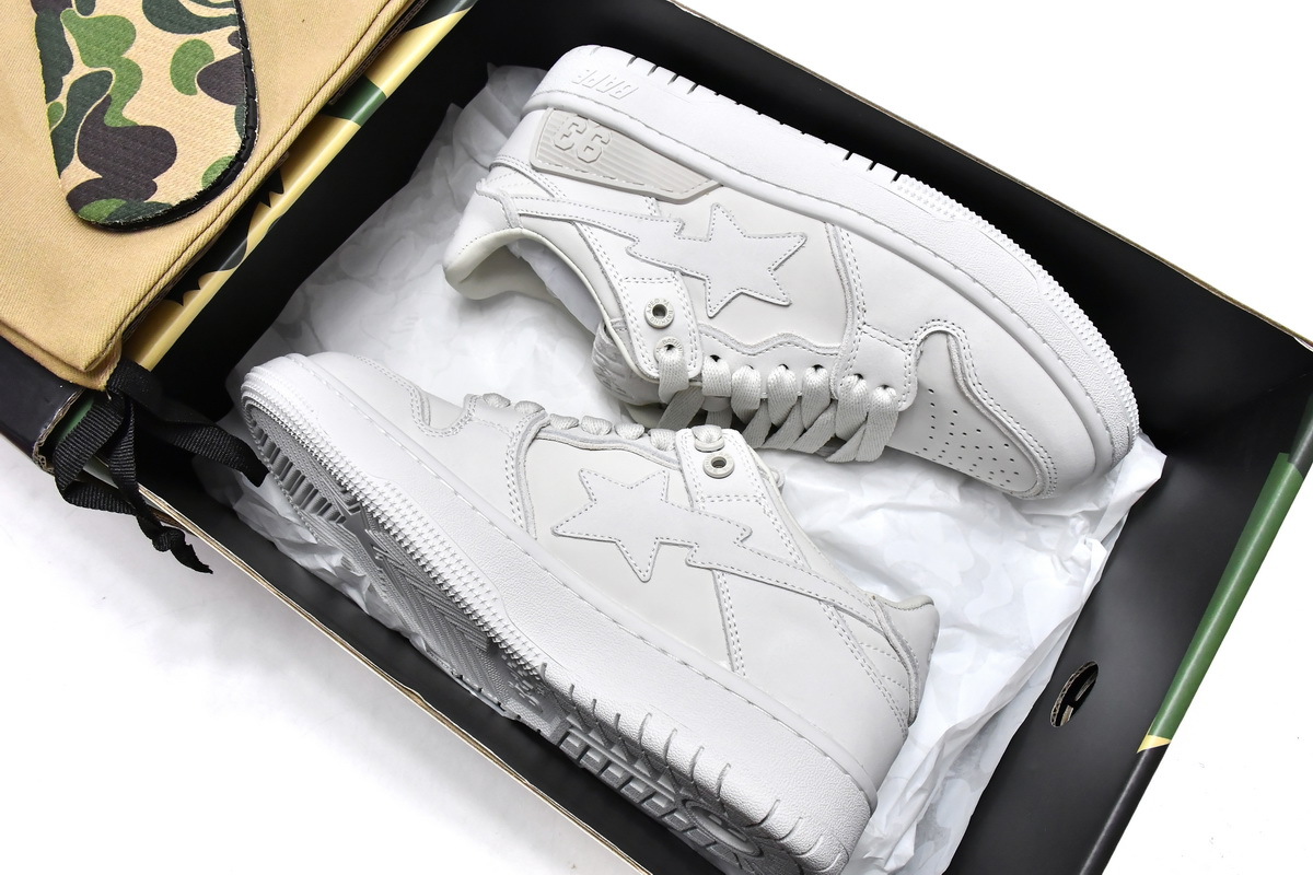 Pkgod Bape Sk8 Sta Low White