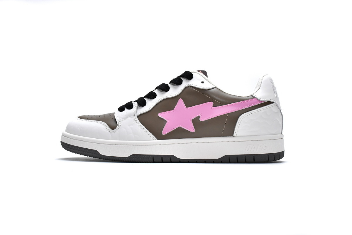 Pkgod Bape Sk8 Sta Low White brown
