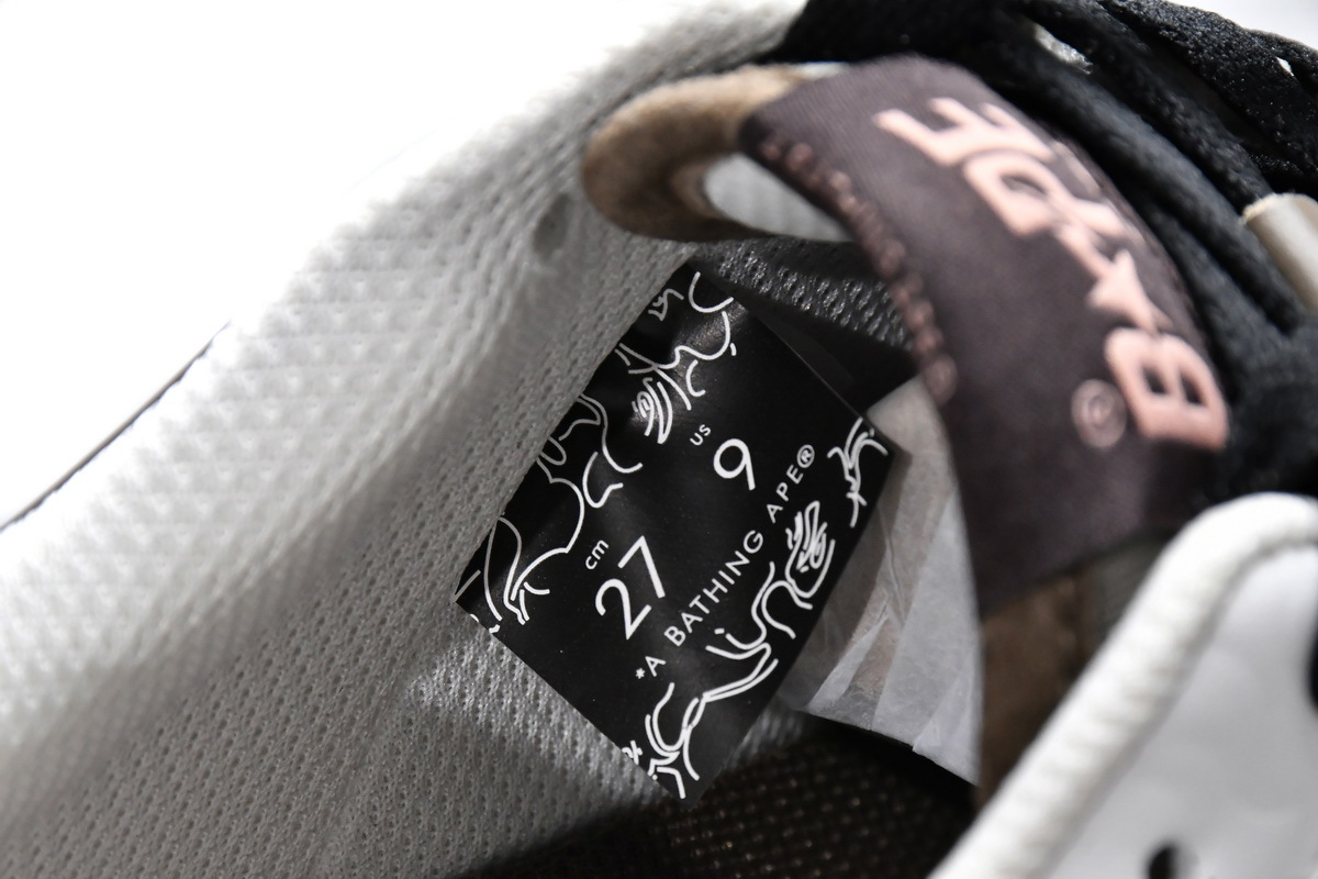 Pkgod Bape Sk8 Sta Low White brown