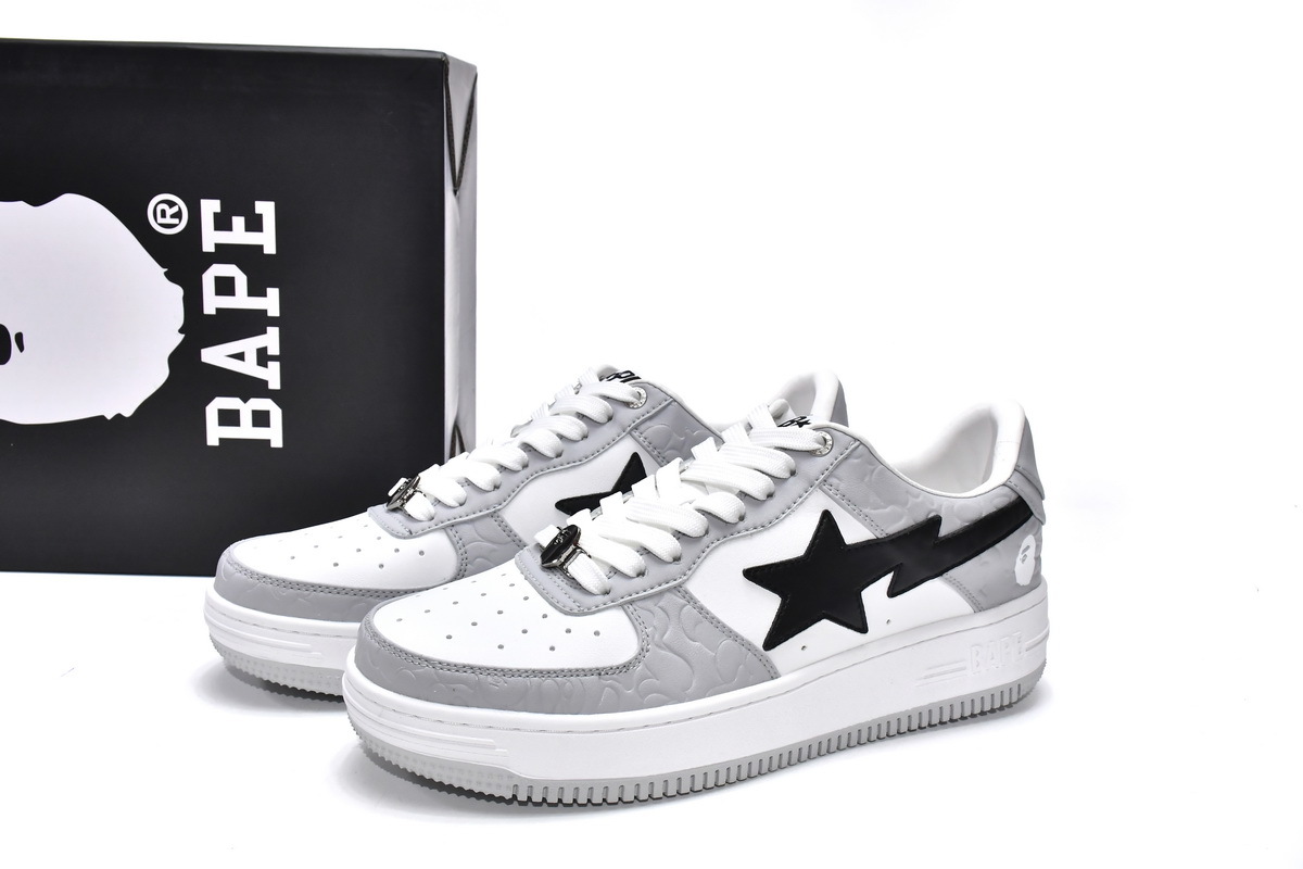 Pkgod Bape Sk8 Sta Low White grey black