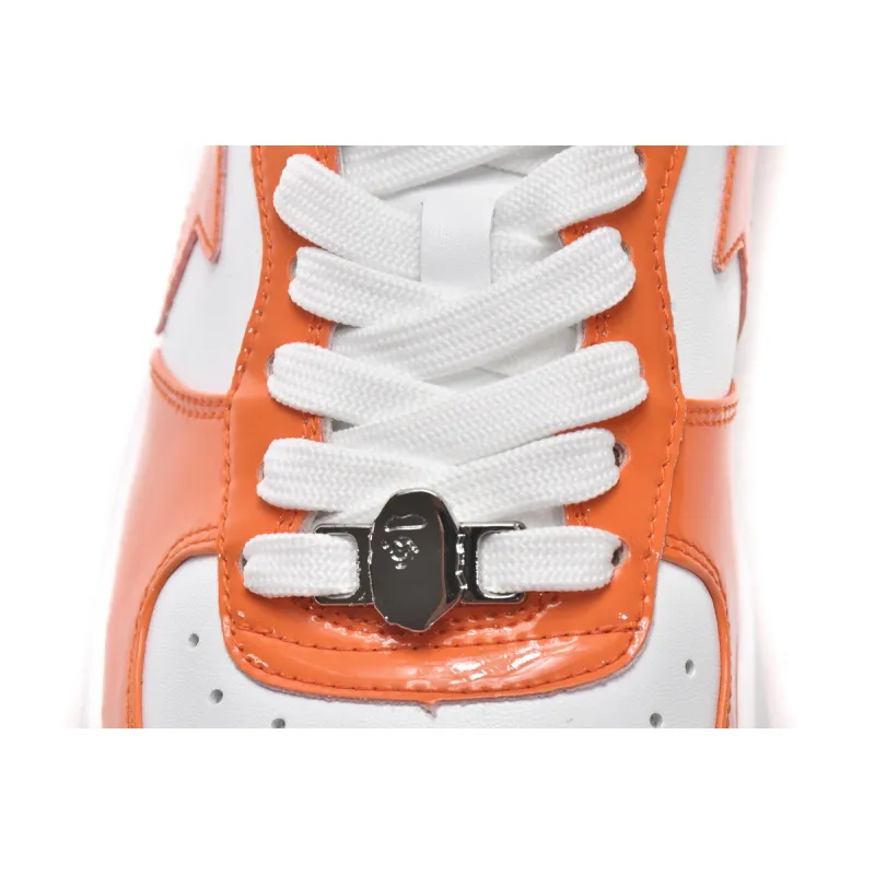 Zafa Wear Bape Sk8 Sta Low White Orange