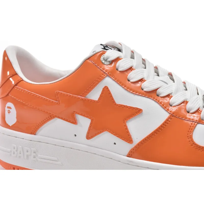 Zafa Wear Bape Sk8 Sta Low White Orange