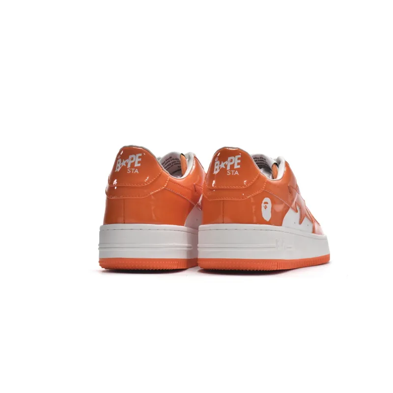 Zafa Wear Bape Sk8 Sta Low White Orange