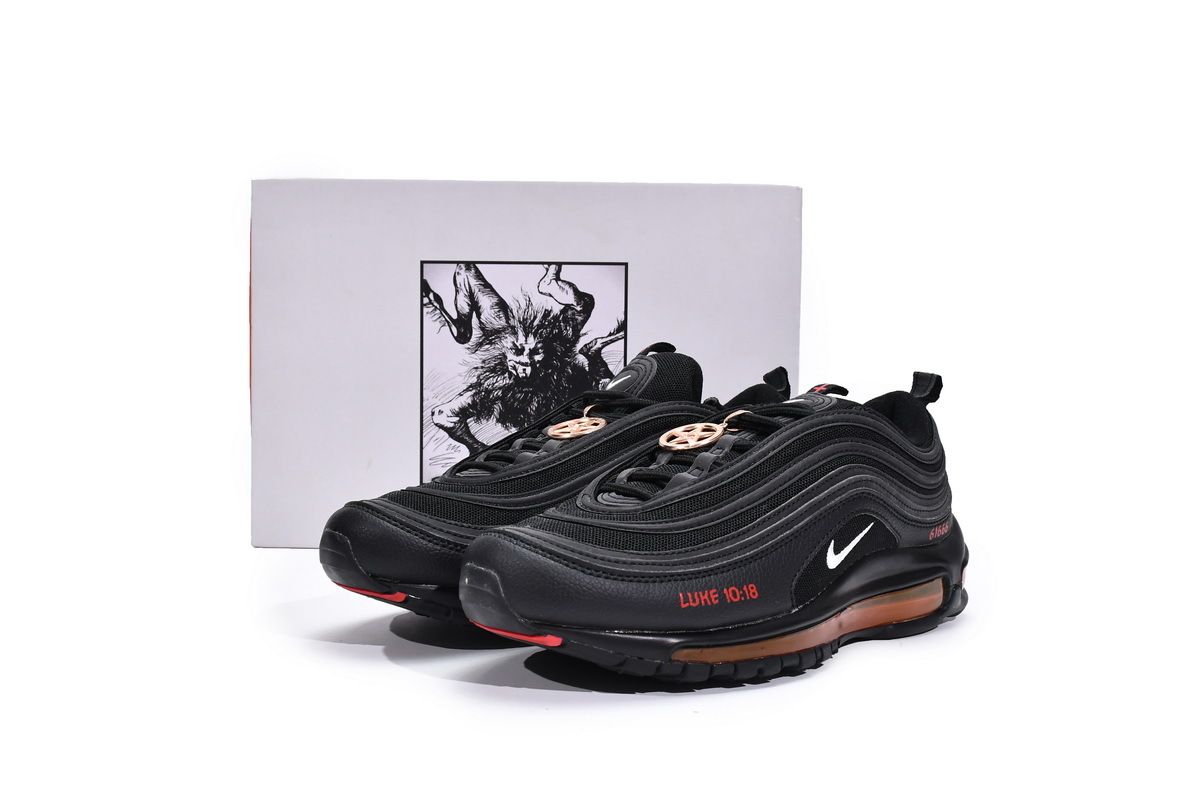     Cheap MSCHF x INRI x Nike Air Max 97 Black White Red​