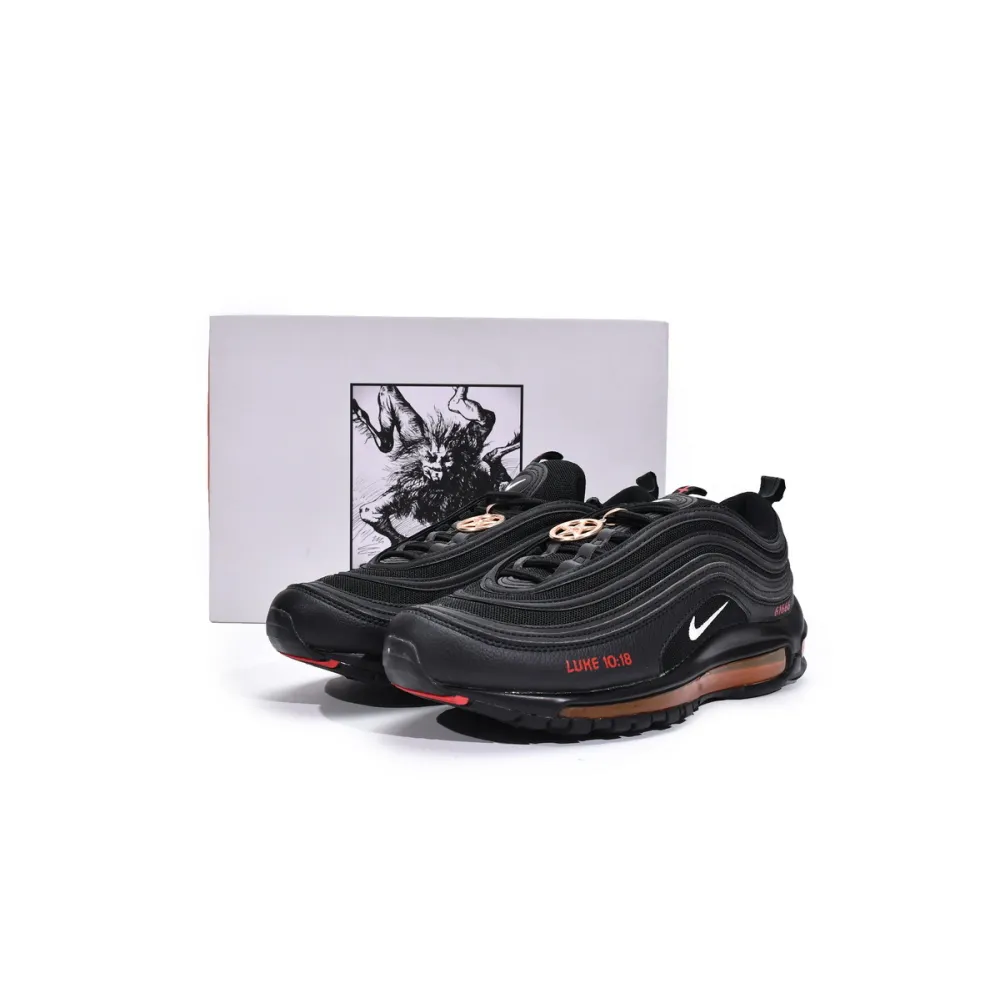 Pkgod Cheap MSCHF x INRI x Nike Air Max 97 Black White Red​