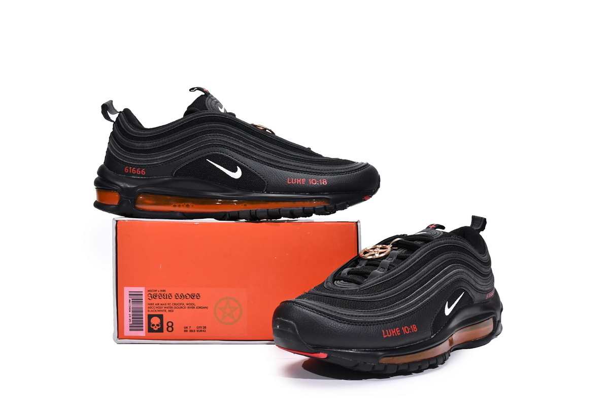     Cheap MSCHF x INRI x Nike Air Max 97 Black White Red​