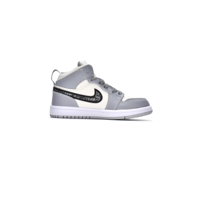 Pkgod Dior x Air Jordan 1 Mid PS（Kids） 02