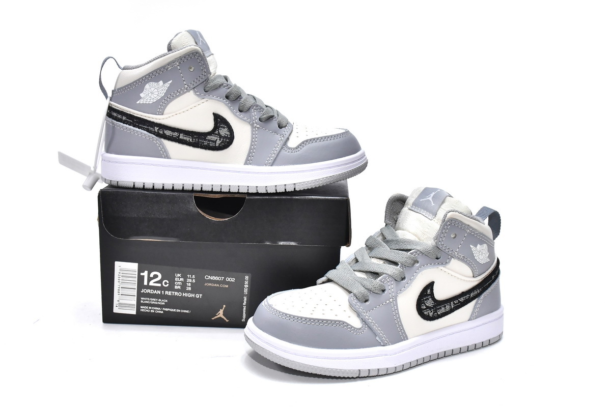 Pkgod Dior x Air Jordan 1 Mid PS（Kids）