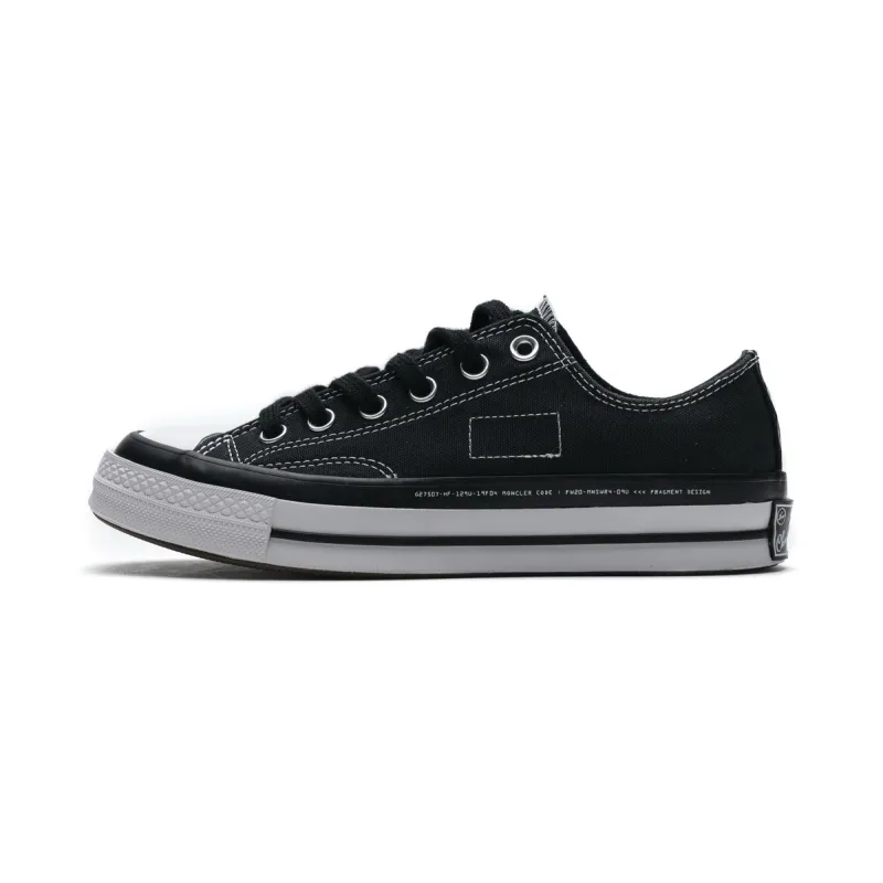 Pkgod Fragment x Moncler Converse CTAS LIFT OX Black White