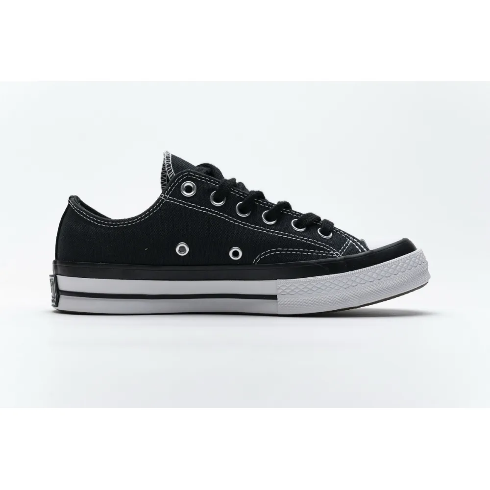 Pkgod Fragment x Moncler Converse CTAS LIFT OX Black White