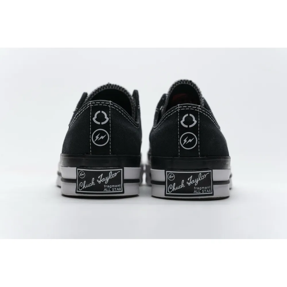 Pkgod Fragment x Moncler Converse CTAS LIFT OX Black White