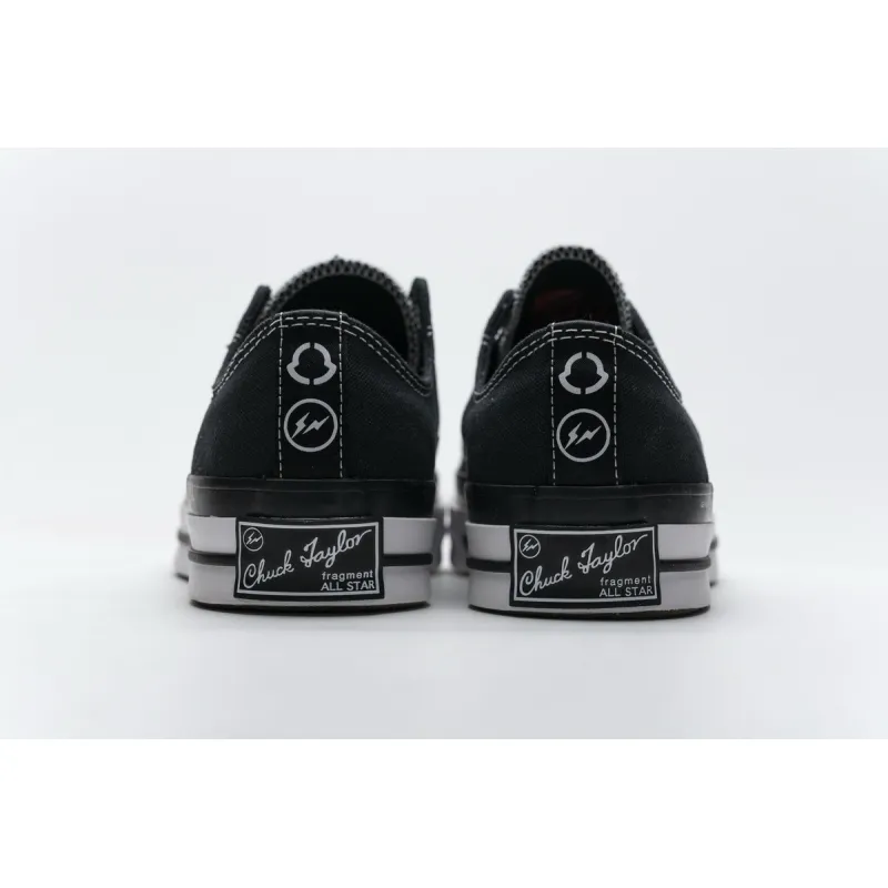 Pkgod Fragment x Moncler Converse CTAS LIFT OX Black White