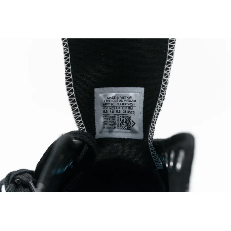 Pkgod Fragment x Moncler Converse CTAS LIFT OX Black White
