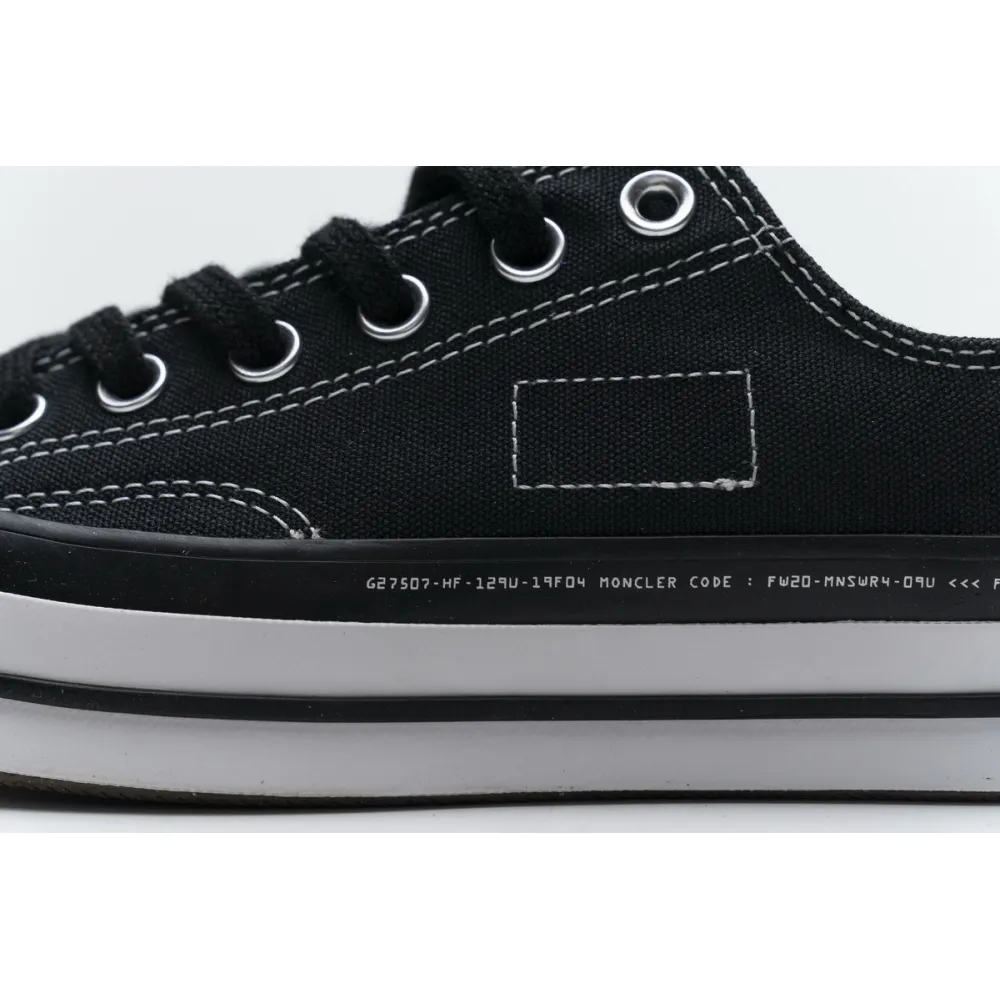 Pkgod Fragment x Moncler Converse CTAS LIFT OX Black White
