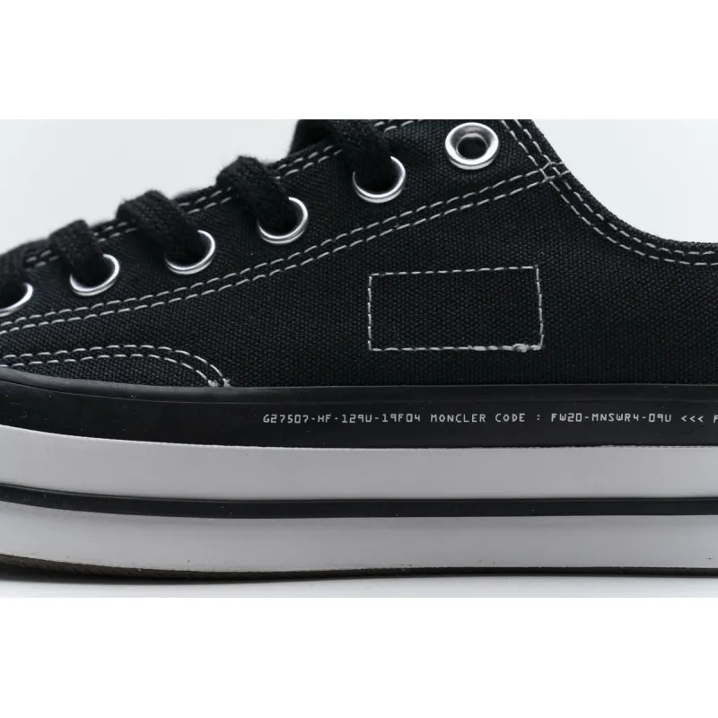 Pkgod Fragment x Moncler Converse CTAS LIFT OX Black White
