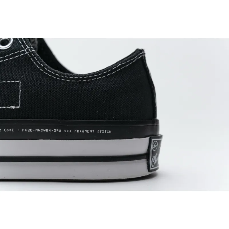 Pkgod Fragment x Moncler Converse CTAS LIFT OX Black White