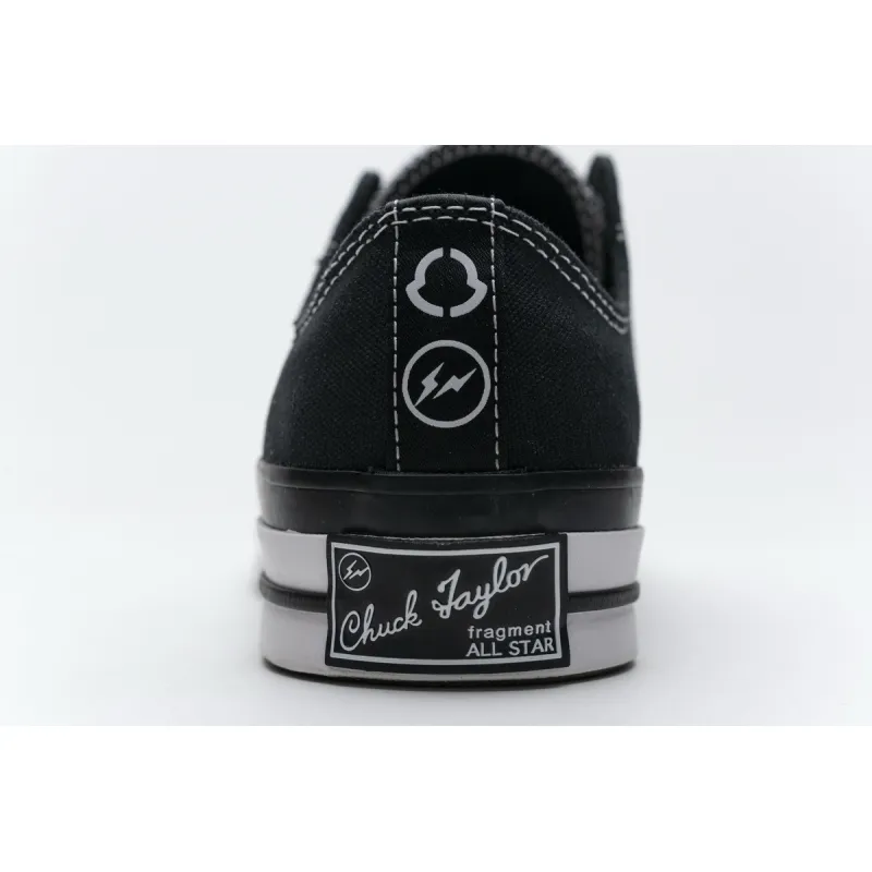 Pkgod Fragment x Moncler Converse CTAS LIFT OX Black White