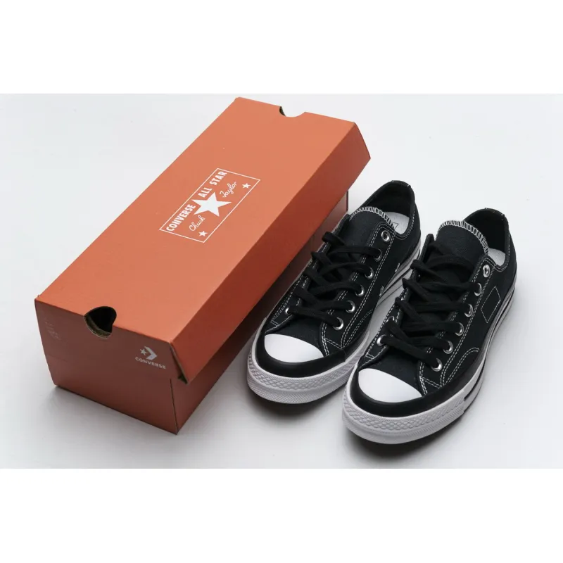 Pkgod Fragment x Moncler Converse CTAS LIFT OX Black White