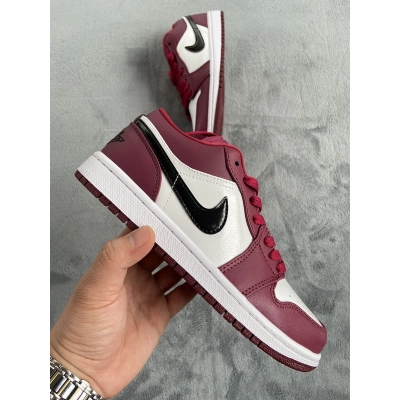    Pkgod Jordan 1 Nike Dunk Low Noble Red 01