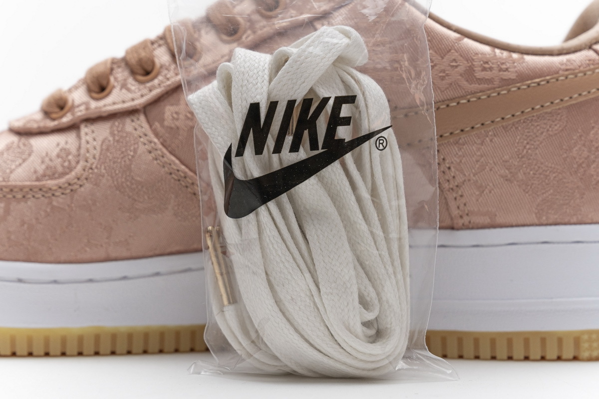 Pkgod Nike Air Force 1 Low Clot Rose Gold Silk