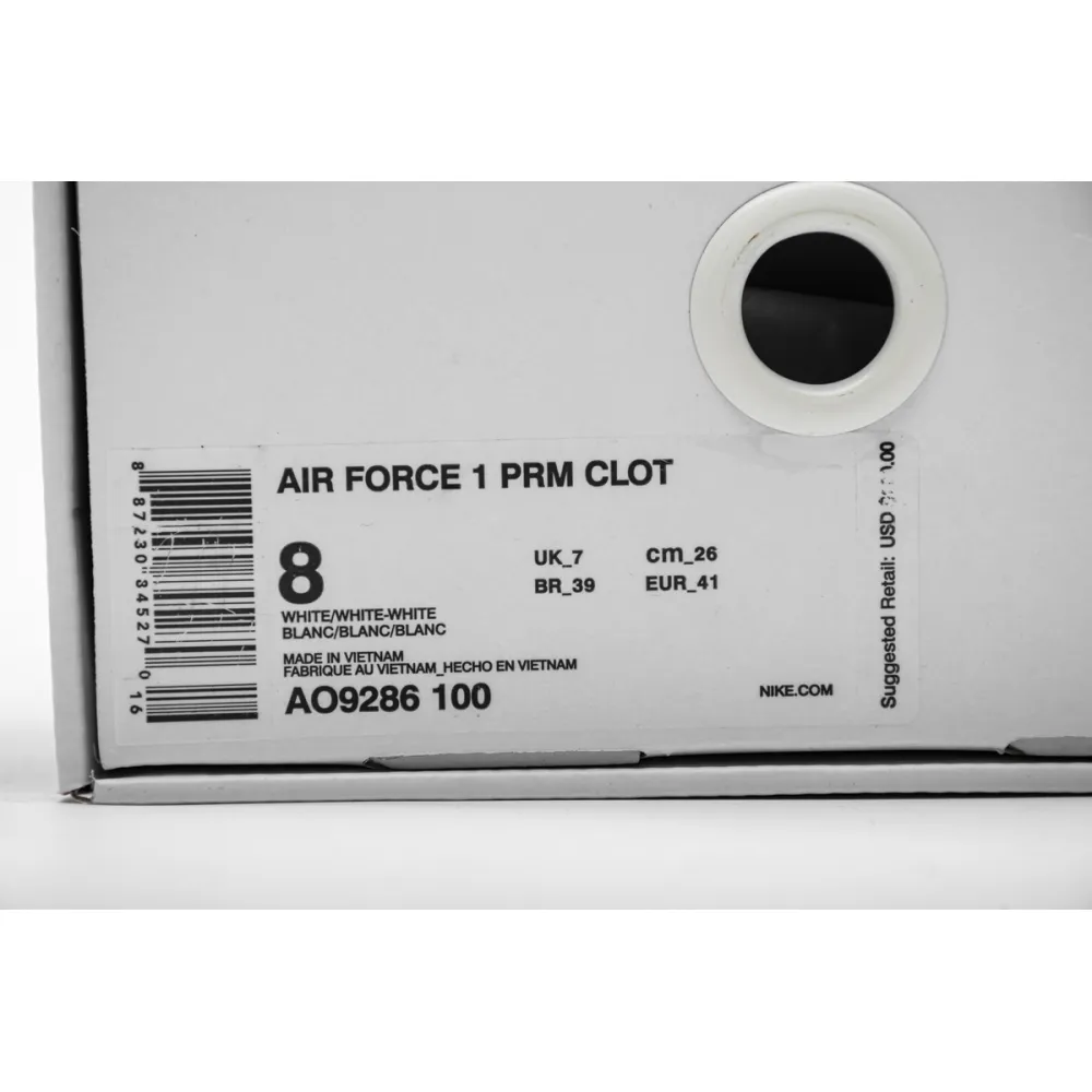 Pkgod Nike Air Force 1 Low Fragment Clot white