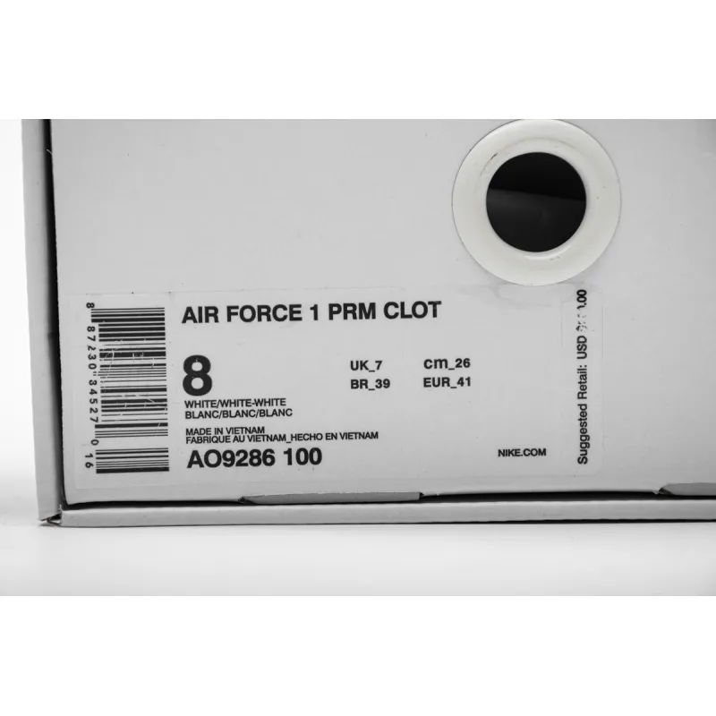 Pkgod Nike Air Force 1 Low Fragment Clot white