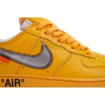 Pkgod Nike Air Force 1 Low OFF-WHITE University Gold Metallic Silver