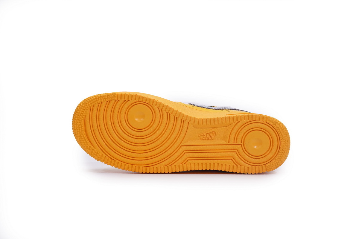Pkgod Nike Air Force 1 Low OFF-WHITE University Gold Metallic Silver