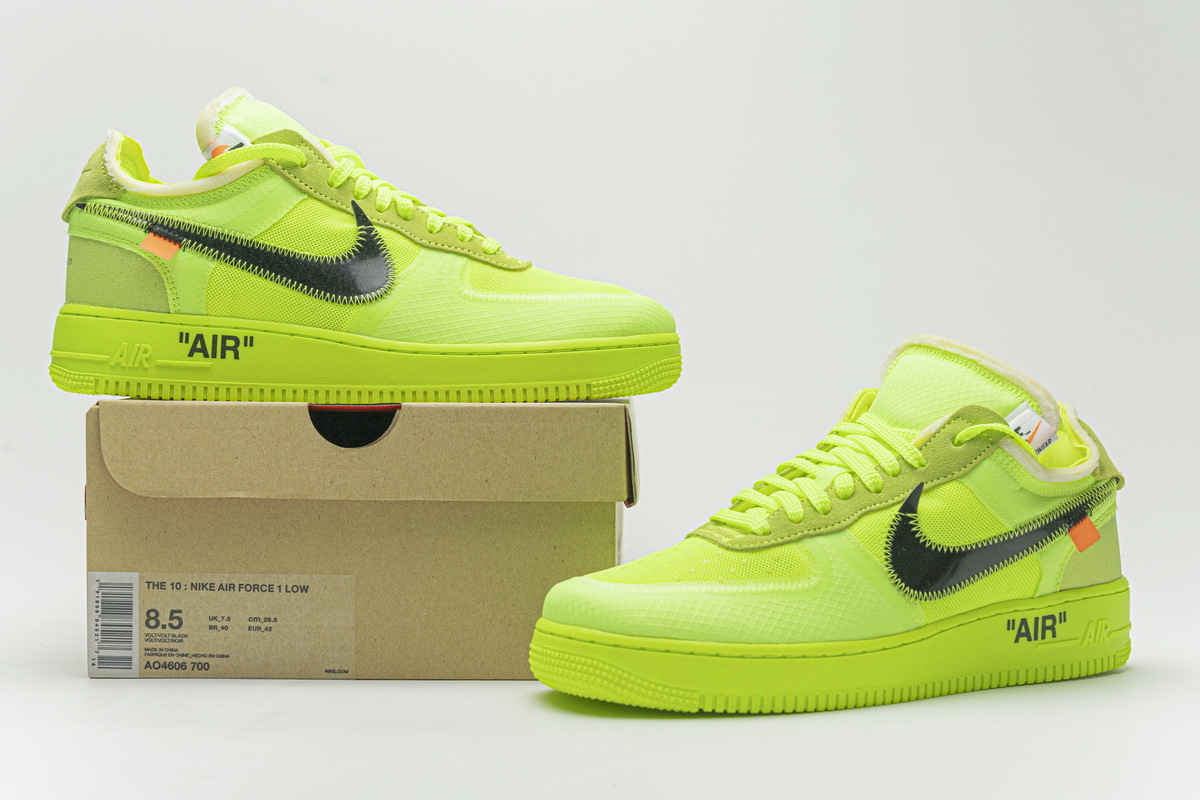 Pkgod Nike Air Force 1 Low Off-White Volt