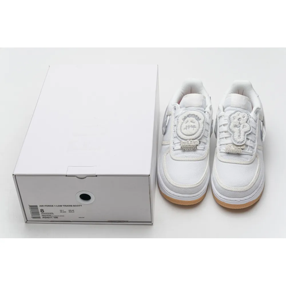 Pkgod Nike Air Force 1 Low Travis Scott white