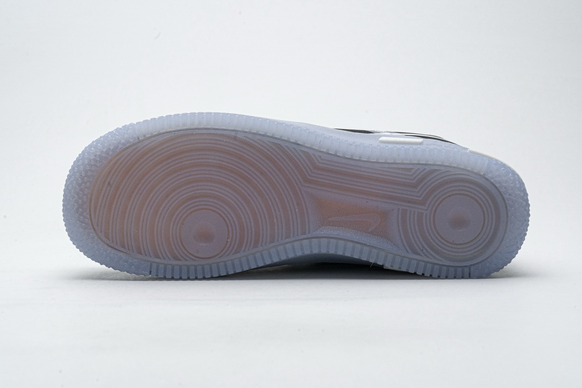    Pkgod Nike Air Force 1 React Black White Rush Ice