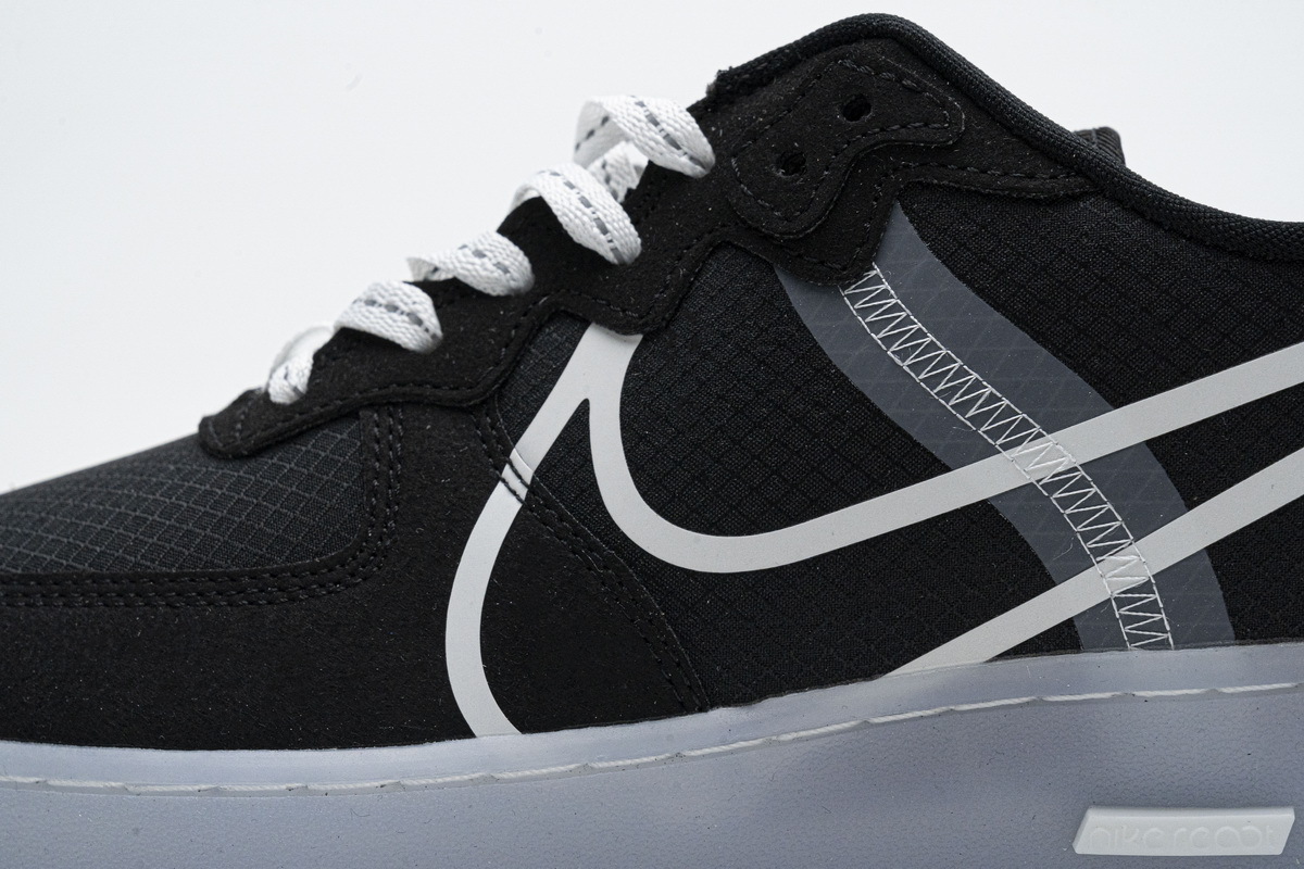    Pkgod Nike Air Force 1 React Black White Rush Ice