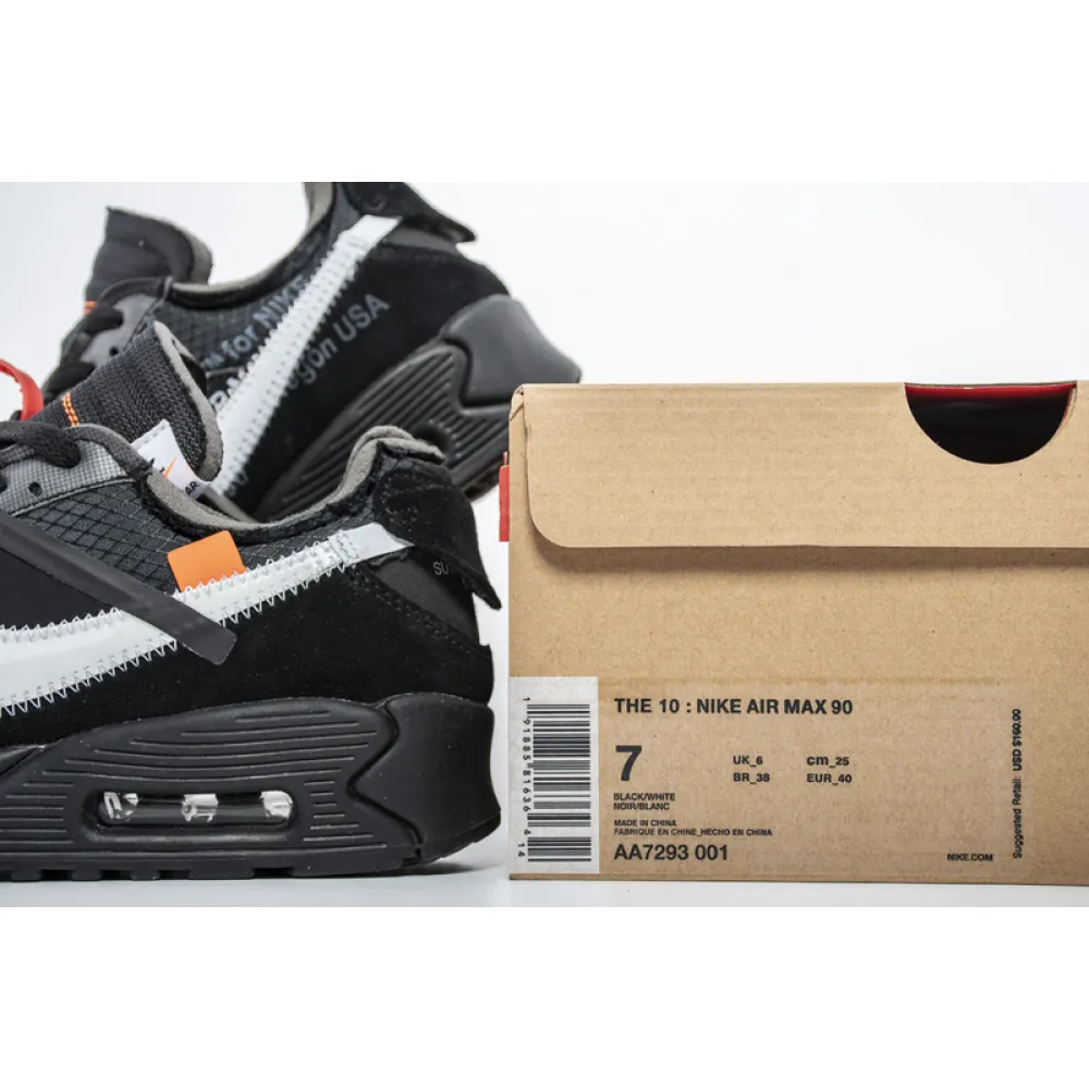 Pkgod Nike Air Max 90 Off-White All Black