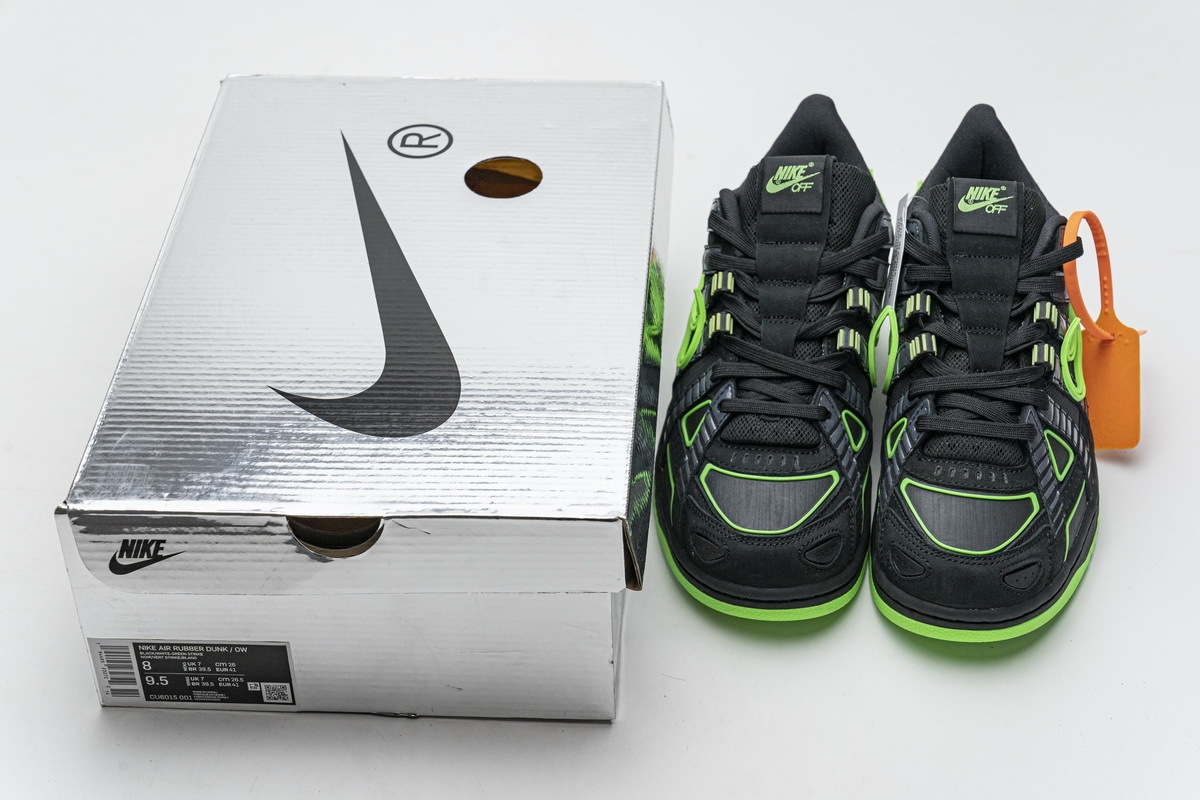 Pkgod Nike Air Rubber Dunk Off-White Green Strike