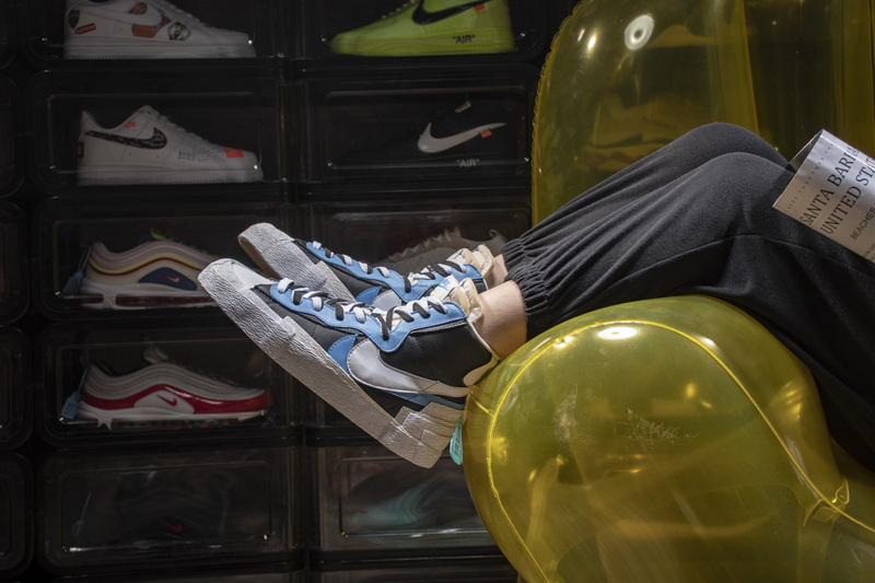 Pkgod Nike Blazer Mid sacai White Black Legend Blue