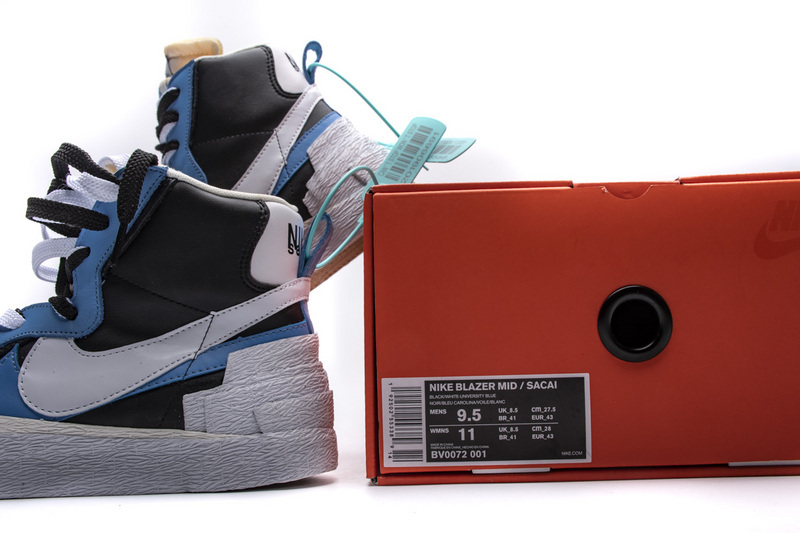 Pkgod Nike Blazer Mid sacai White Black Legend Blue