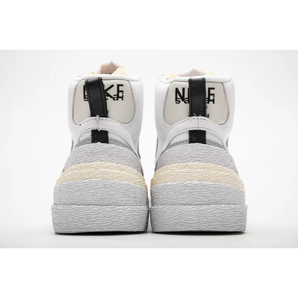 Pkgod Nike Blazer Mid sacai White Grey