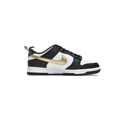 Pkgod Nike Dunk Low Black White Metallic 02