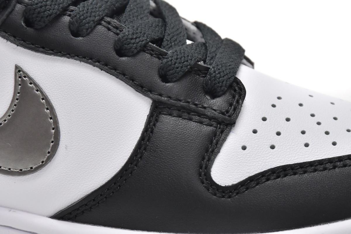     Nike Dunk Low Black White Metallic