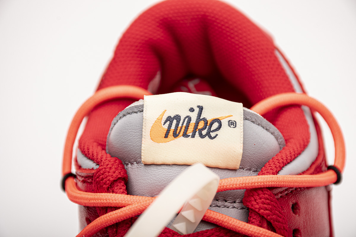 Pkgod Nike Dunk Low OFF-White University Red