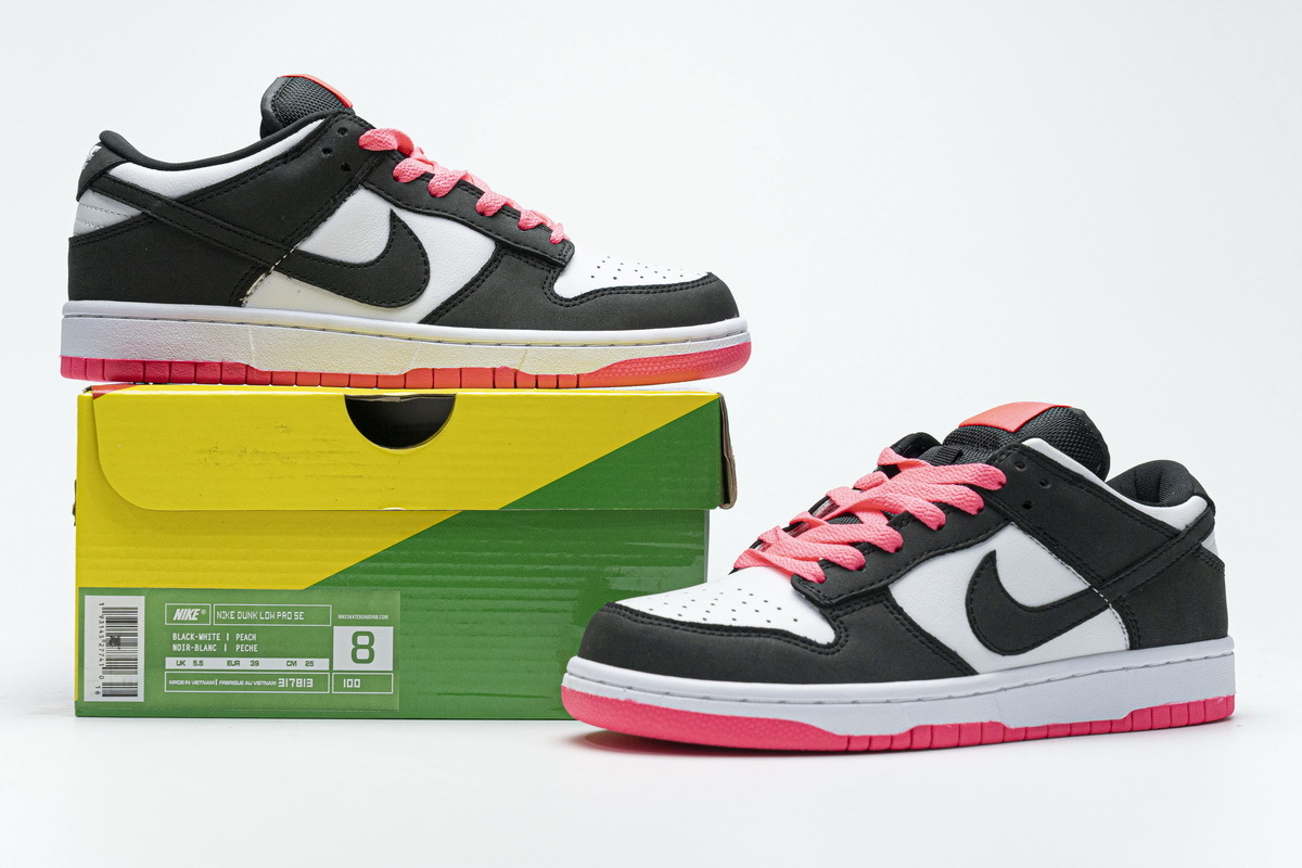     Nike Dunk Low PRO SE Black White Peach