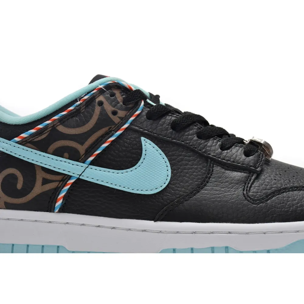 Pkgod Nike Dunk Low SE Barber Shop Black