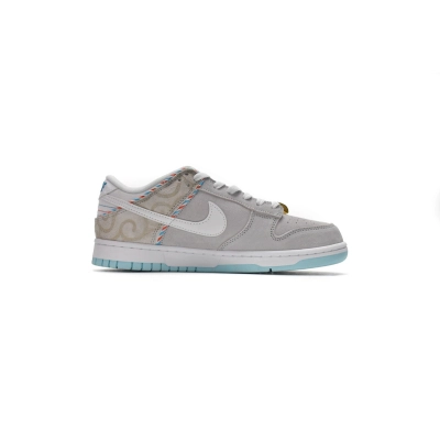    Pkgod Nike Dunk Low SE Barber Shop Grey 02
