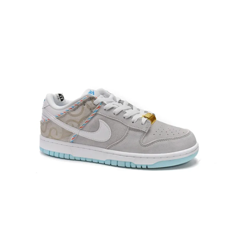Pkgod Nike Dunk Low SE Barber Shop Grey